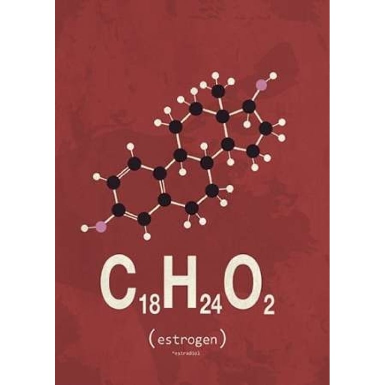 Molecule Estrogene Poster Print by TypeLike-VARPDXIN3189319 Image 1