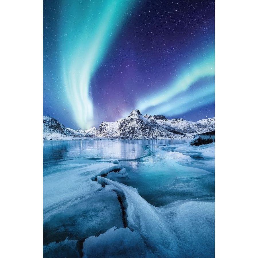 Northern Light over Lake Poster Print - Incado-VARPDXIN35921 Image 1