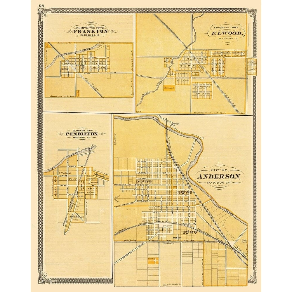 Frankton Elwood Pendleton Anderson Indiana Poster Print by Baskin Baskin-VARPDXINFR0003 Image 1