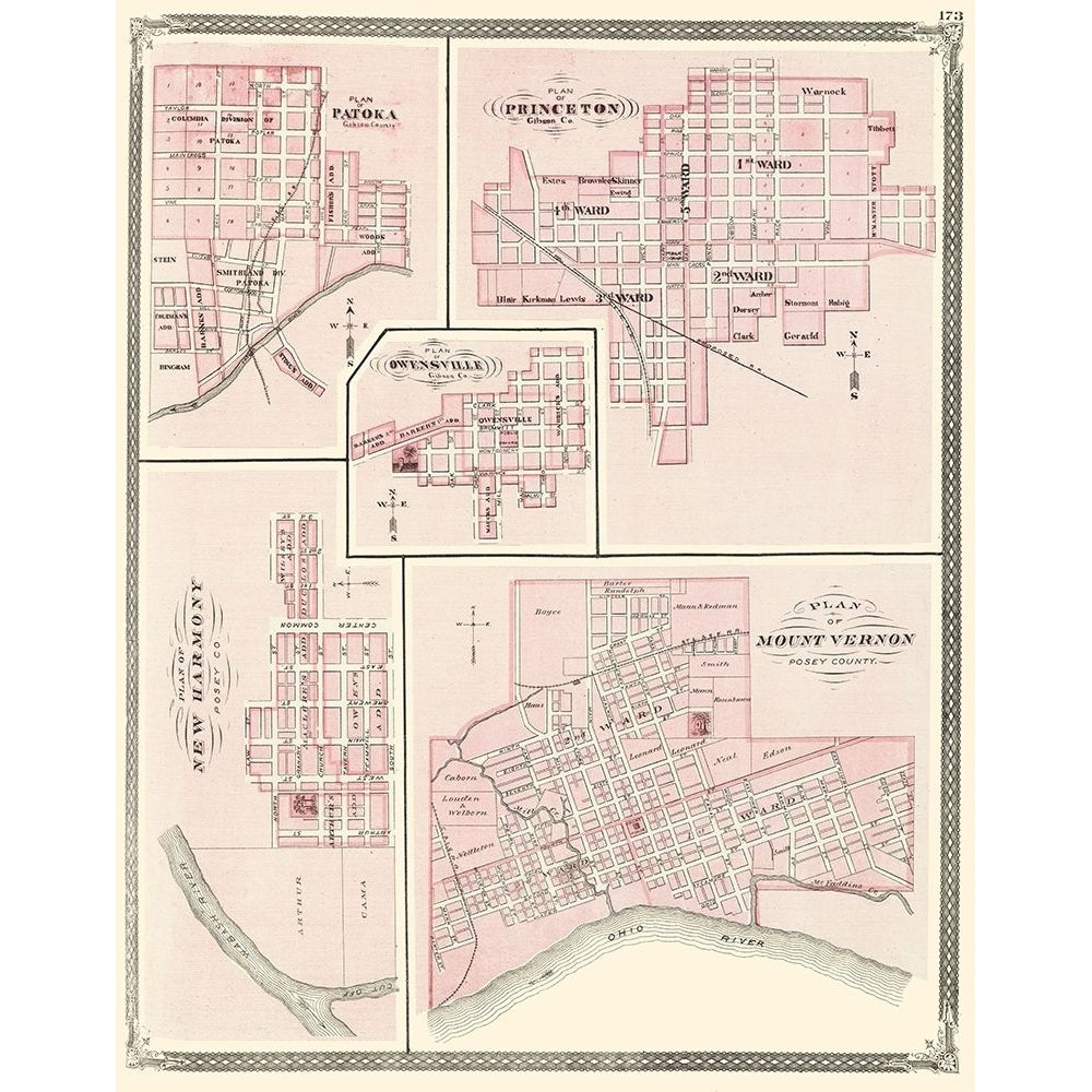 Mount Vernon Harmony Princeton Patoka Indiana Poster Print by Baskin Baskin-VARPDXINMO0007 Image 1