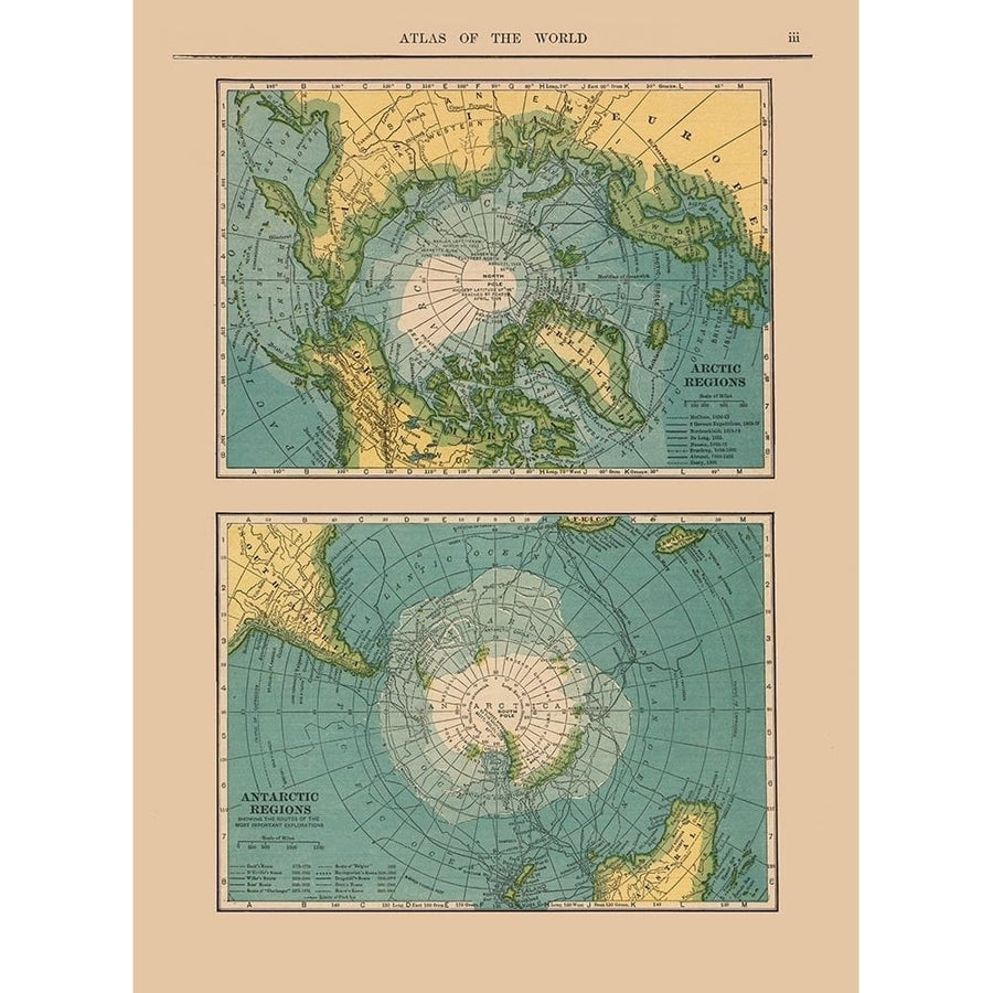 Arctic Antarctic Regions - Hammond 1910 Poster Print by Hammond Hammond-VARPDXITAR0008 Image 1