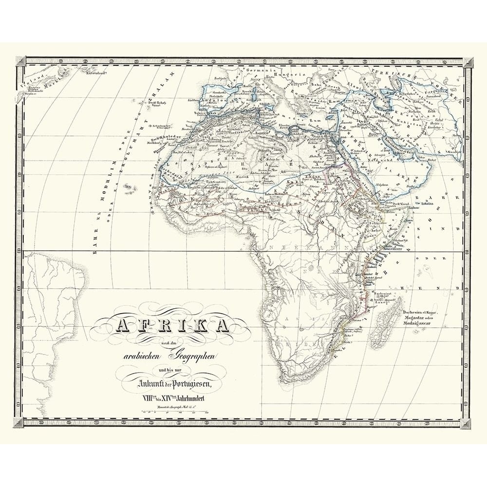 Africa after Arabs up to 8 to 14 Century Poster Print by Spruner Spruner-VARPDXITAF0069 Image 1