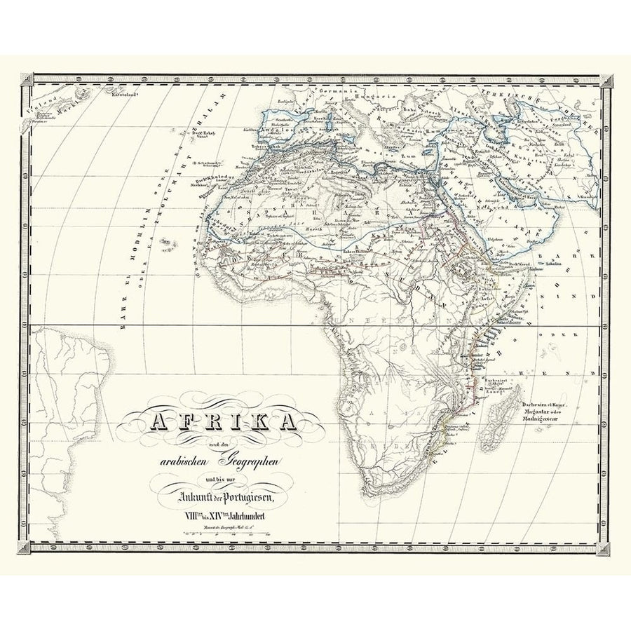 Africa after Arabs up to 8 to 14 Century Poster Print by Spruner Spruner-VARPDXITAF0069 Image 1