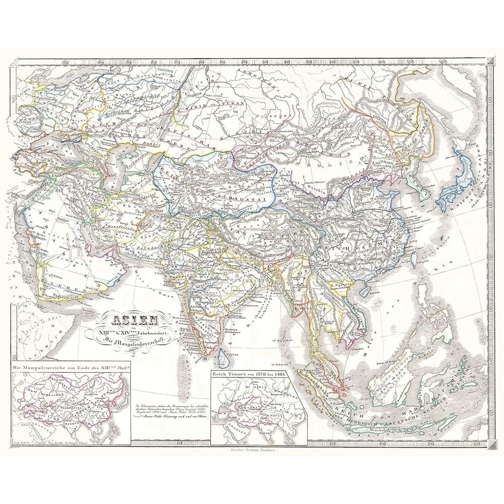 Asia Mongol Empire - Spruner 1855 Poster Print by Spruner Spruner-VARPDXITAS0083 Image 1