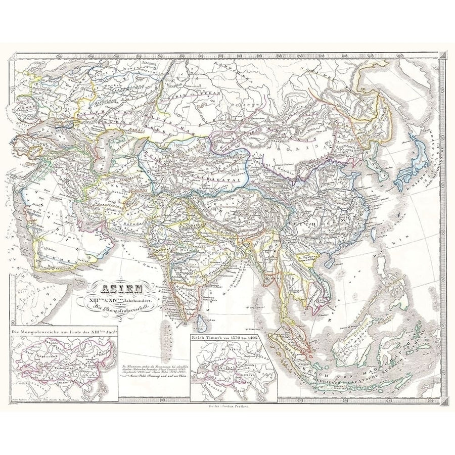 Asia Mongol Empire - Spruner 1855 Poster Print by Spruner Spruner-VARPDXITAS0083 Image 1