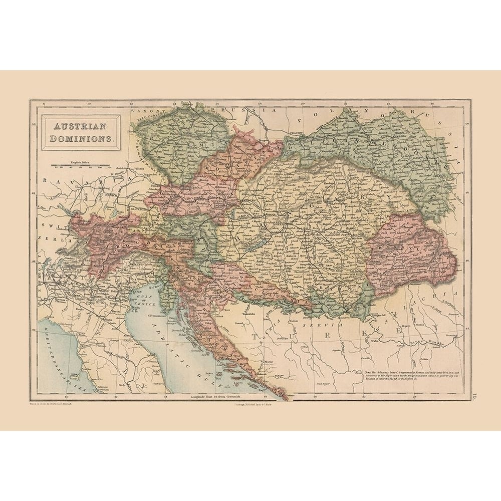 Austrian Dominions - Black 1867 Poster Print by Black Black-VARPDXITAU0046 Image 1