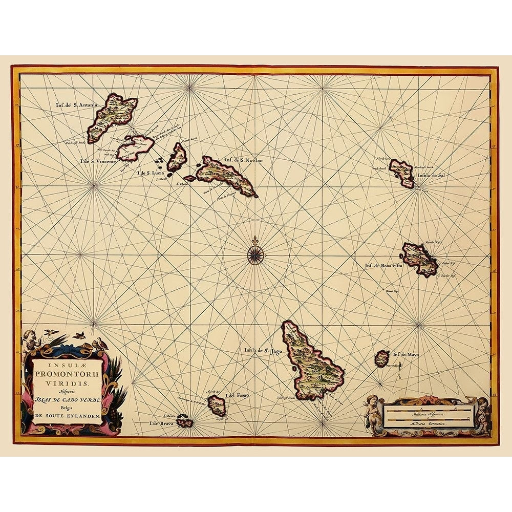 Africa Cape Verde Islands - Blaeu 1667 Poster Print by Blaeu Blaeu-VARPDXITCA0034 Image 1