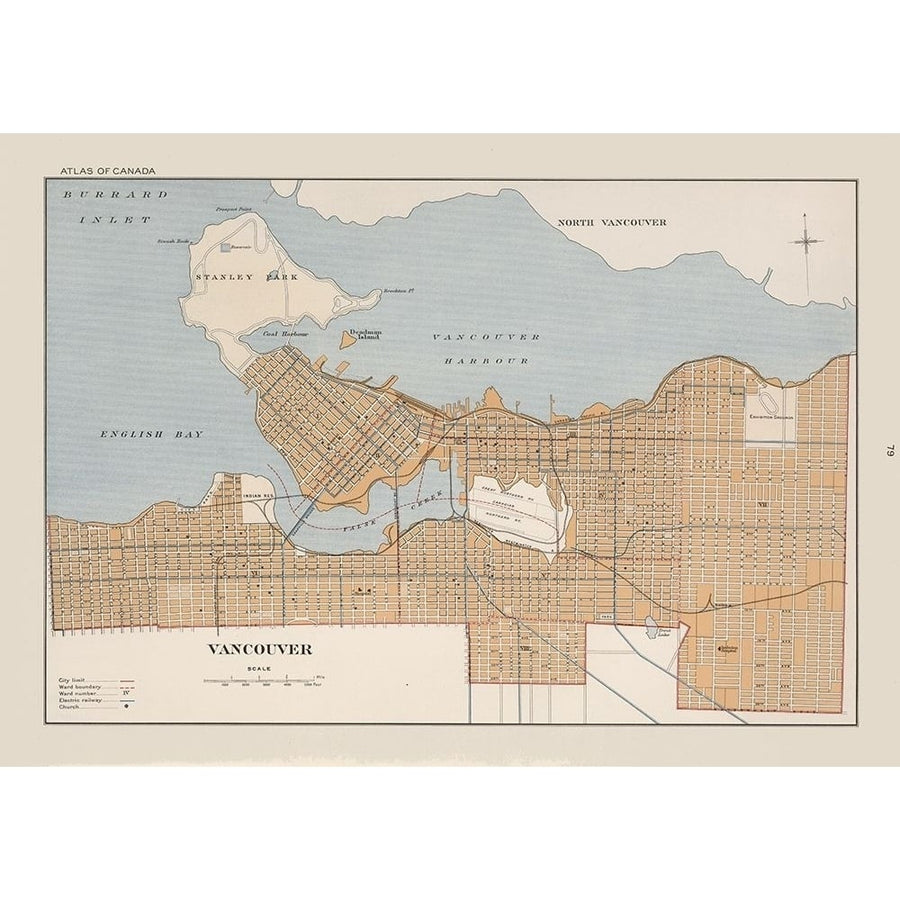 Vancouver Canada - Chalifour 1915 Poster Print by Chalifour Chalifour-VARPDXITCA0132 Image 1