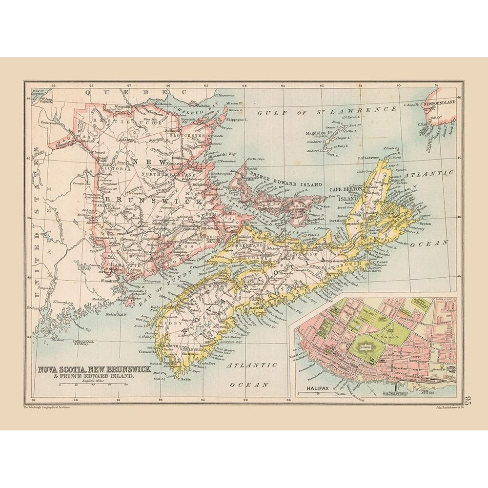 Nova Scotia Brunswick Canada - Bartholomew Poster Print by Bartholomew Bartholomew-VARPDXITCA0066 Image 1