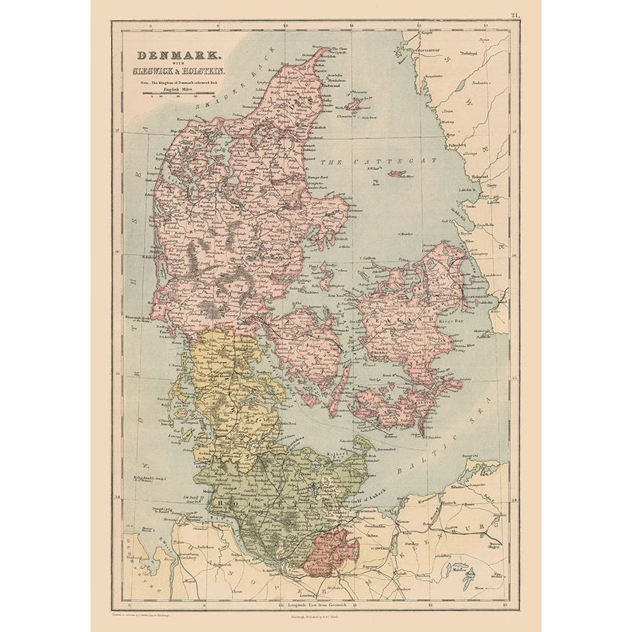 Denmark - Black 1867 Poster Print by Black Black-VARPDXITDE0024 Image 1