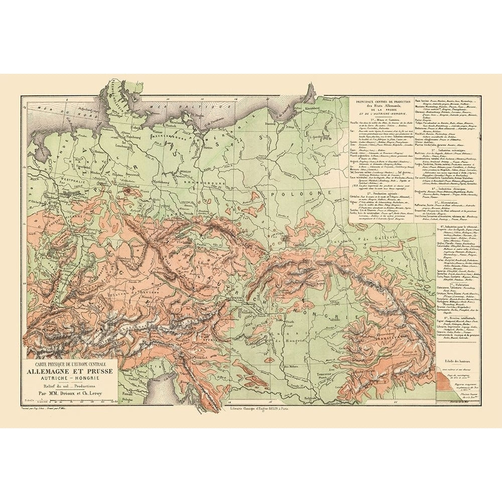 Prussia Germany - Drioux 1882 Poster Print by Drioux Drioux-VARPDXITGE0070 Image 1