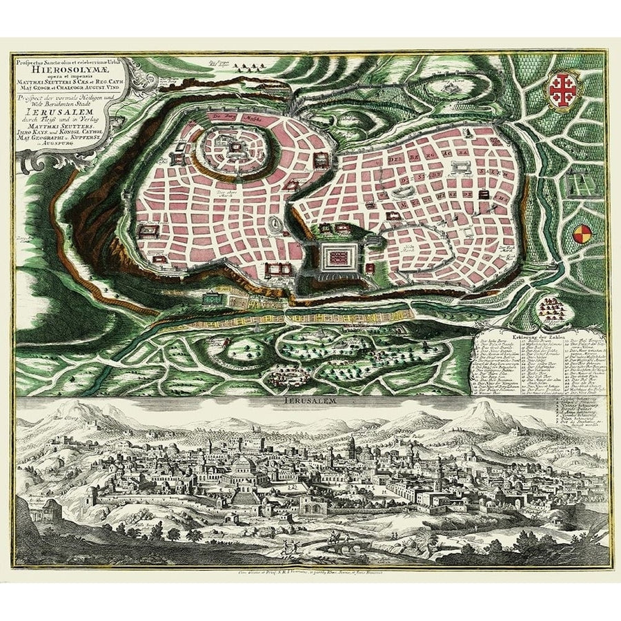 The Holy City Jerusalem Israel - Braun 1735 Poster Print by Braun Braun-VARPDXITJE0002 Image 1