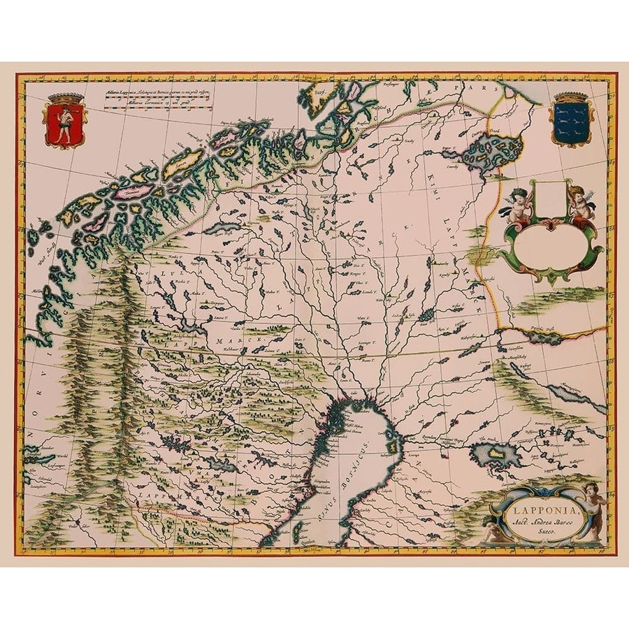 Lapland Finland - Blaeu 1662 Poster Print by Blaeu Blaeu-VARPDXITLA0004 Image 1