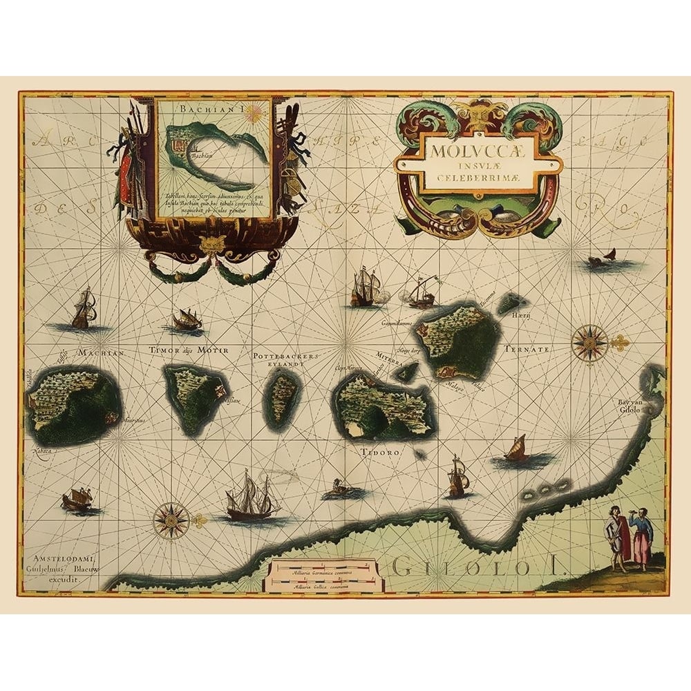 Asia Maluku Islands Indonesia - Blaeu 1630 Poster Print by Blaeu Blaeu-VARPDXITMA0005 Image 1