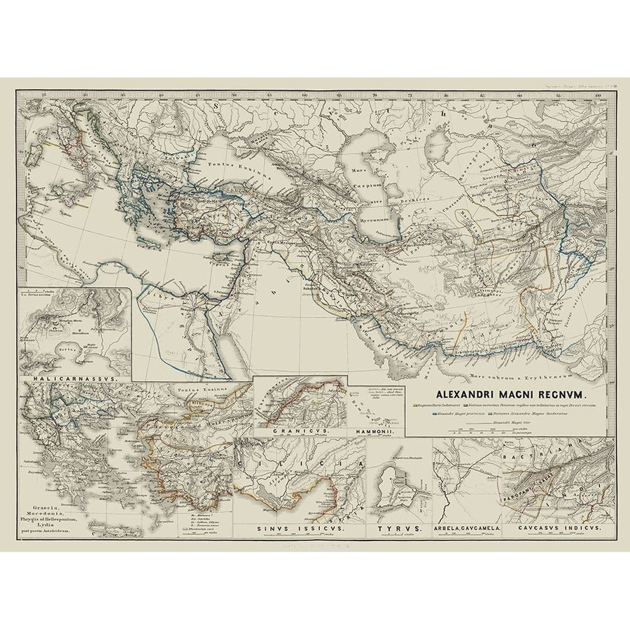 Middle East Alexander the Great - Spruner 1865 Poster Print by Spruner Spruner-VARPDXITME0085 Image 1