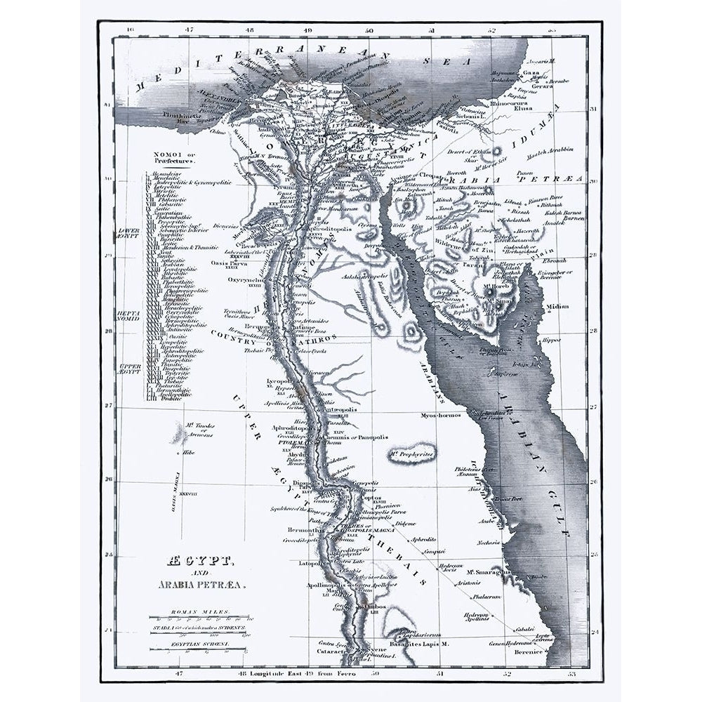 Middle East Egypt Arabia - Oxford 1828 Poster Print by Oxford Oxford-VARPDXITMI0008 Image 1