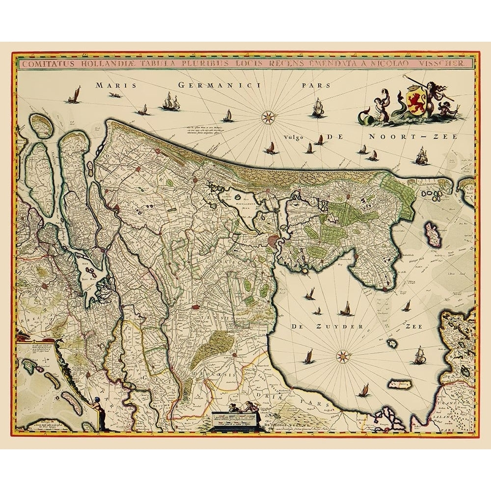 Holland Netherlands - Visscher 1682 by Visscher-VARPDXITNE0007 Image 1