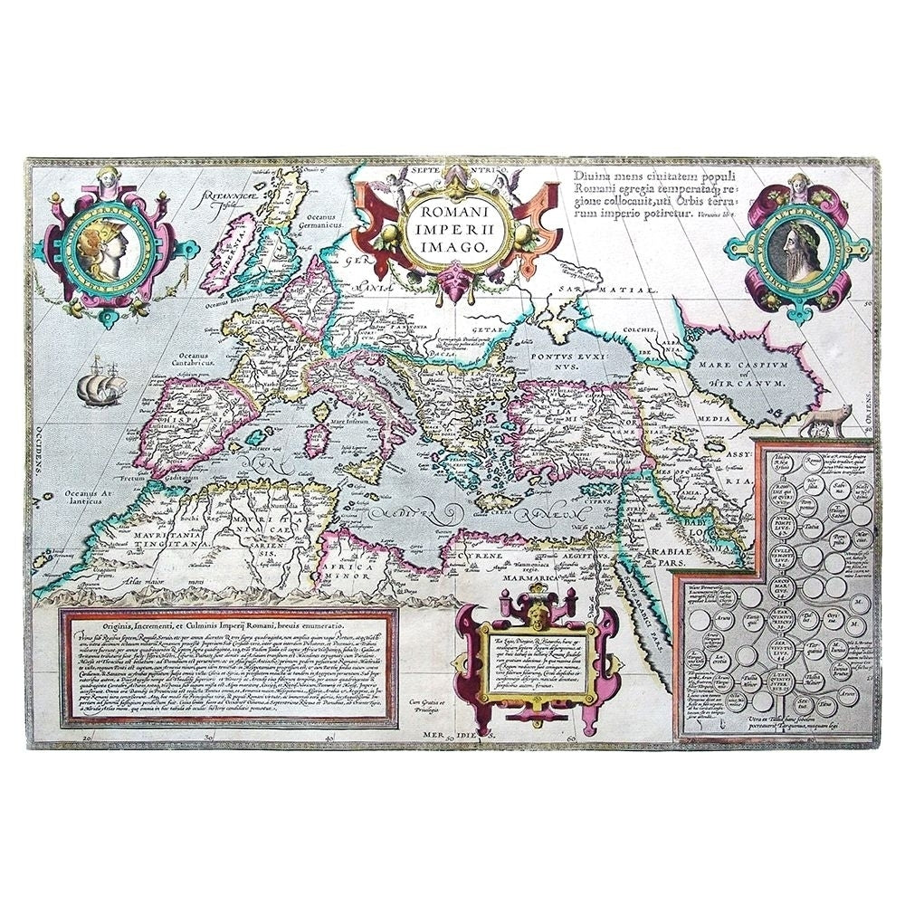 Europe Roman Empire - Ortelius 1570 Poster Print by Ortelius Ortelius-VARPDXITRE0011 Image 1