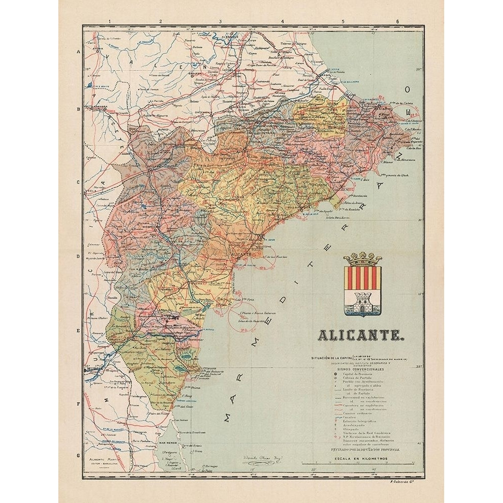 Alicante Spain Europe - Martin 1900 Poster Print by Martin Martin-VARPDXITSP0120 Image 1