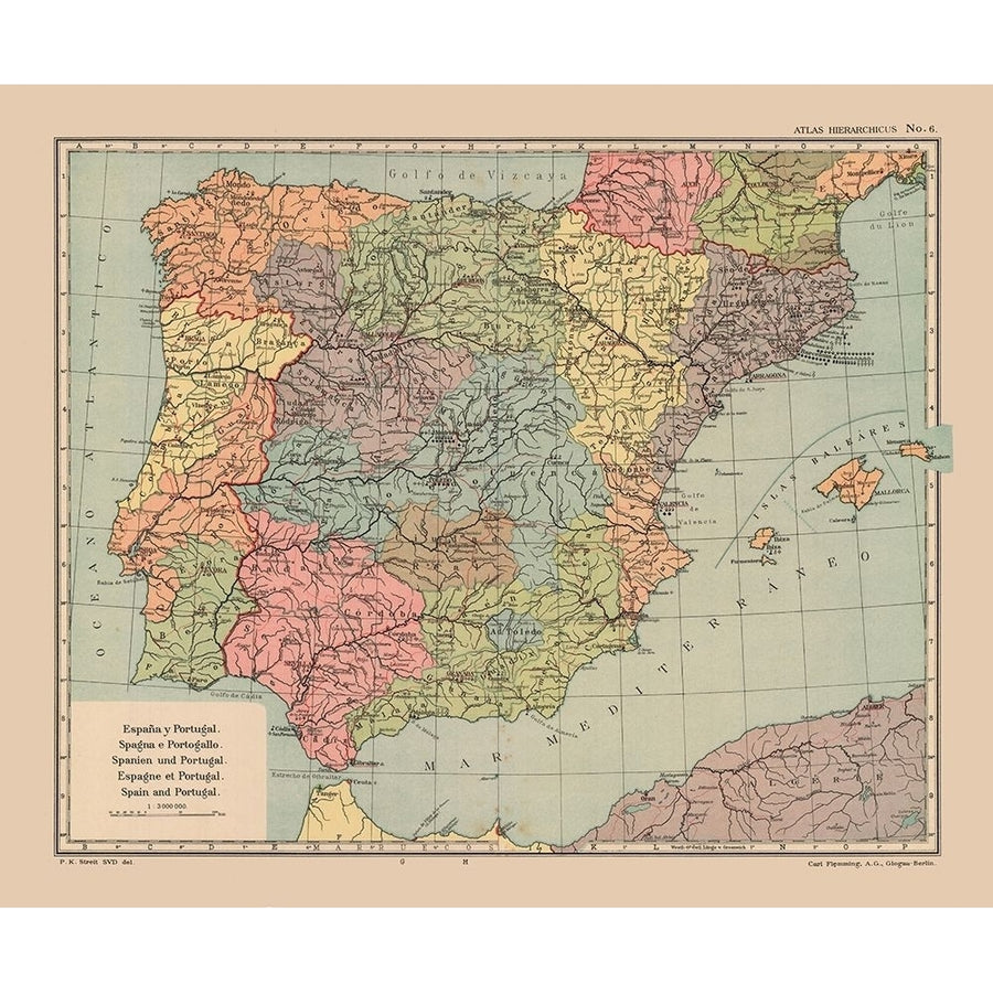 Spain Portugal - Streit 1913 Poster Print by Streit Streit-VARPDXITSP0190 Image 1