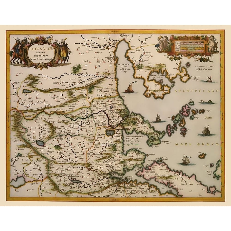 Thessaloniki Region Greece - Blaeu 1654 Poster Print by Blaeu Blaeu-VARPDXITTH0002 Image 1