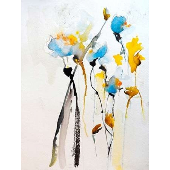 Blue Flowers II Poster Print by Karin Johannesson-VARPDXJ306D Image 1