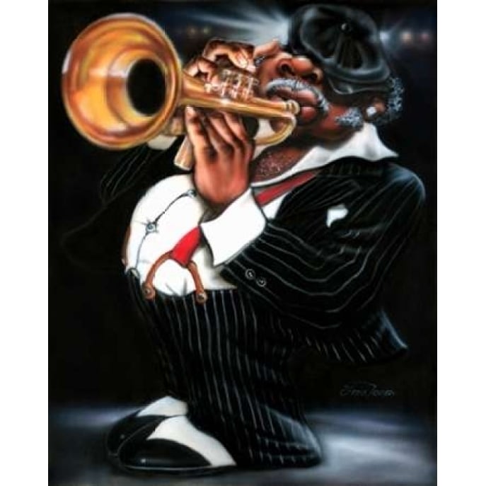 Jazzman Papa Joe Poster Print by Leonard Jones-VARPDXJ313D Image 2