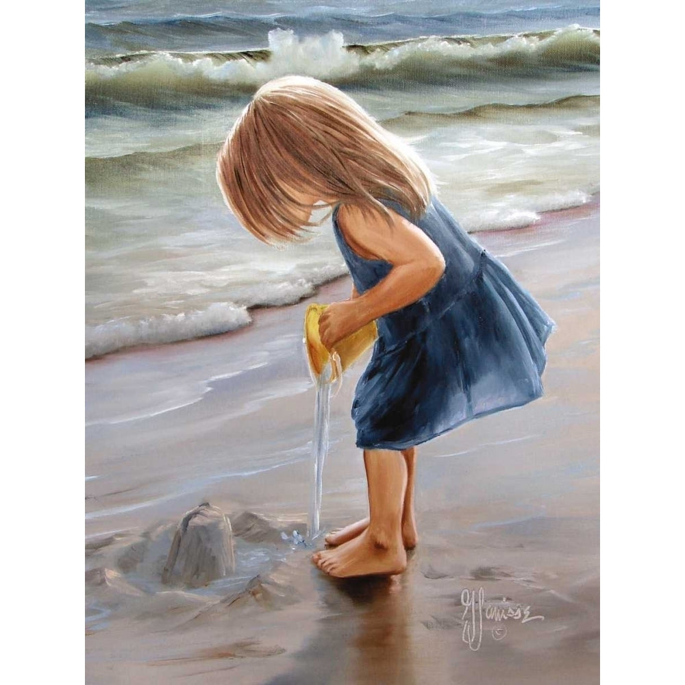 Playing at the Beach Poster Print by Georgia Janisse-VARPDXJAN137 Image 1