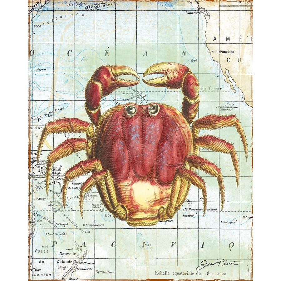 Nautical Journey-D-Crab Poster Print - Jean Plout-VARPDXJEAPLO282243 Image 1