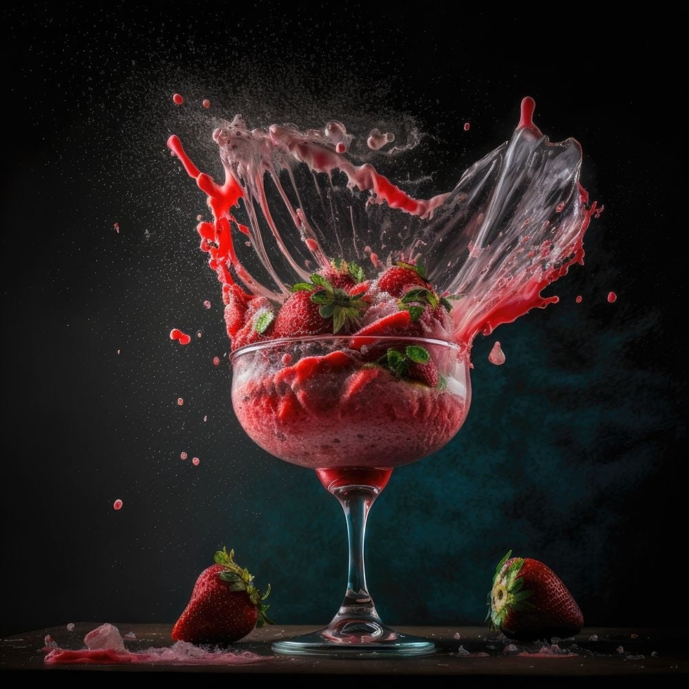 Explosive Strawberry Daiquiri Poster Print - Jake Fouracre-VARPDXJFS207 Image 1