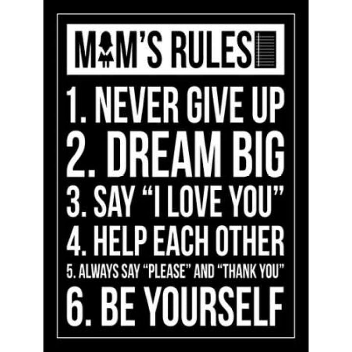 Mom Rules II Poster Print by Jace Grey-VARPDXJG9RC012A2 Image 1