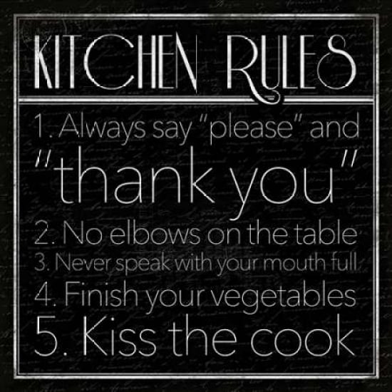 Kitchen Rules Poster Print by Jace Grey-VARPDXJG9SQ017A Image 1