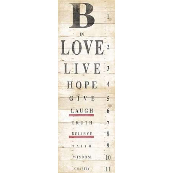 Eye Chart Poster Print by Jace Grey-VARPDXJGPL015A Image 1