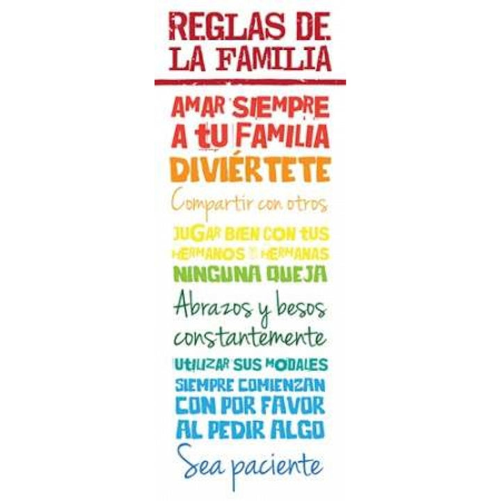 Reglas De La Familia Poster Print by Jace Grey-VARPDXJGPL114A Image 1