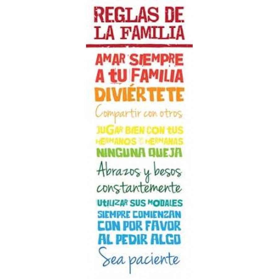 Reglas De La Familia Poster Print by Jace Grey-VARPDXJGPL114A Image 1