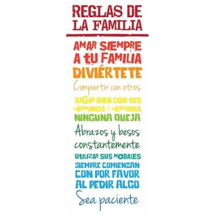 Reglas De La Familia Poster Print by Jace Grey-VARPDXJGPL114A Image 1