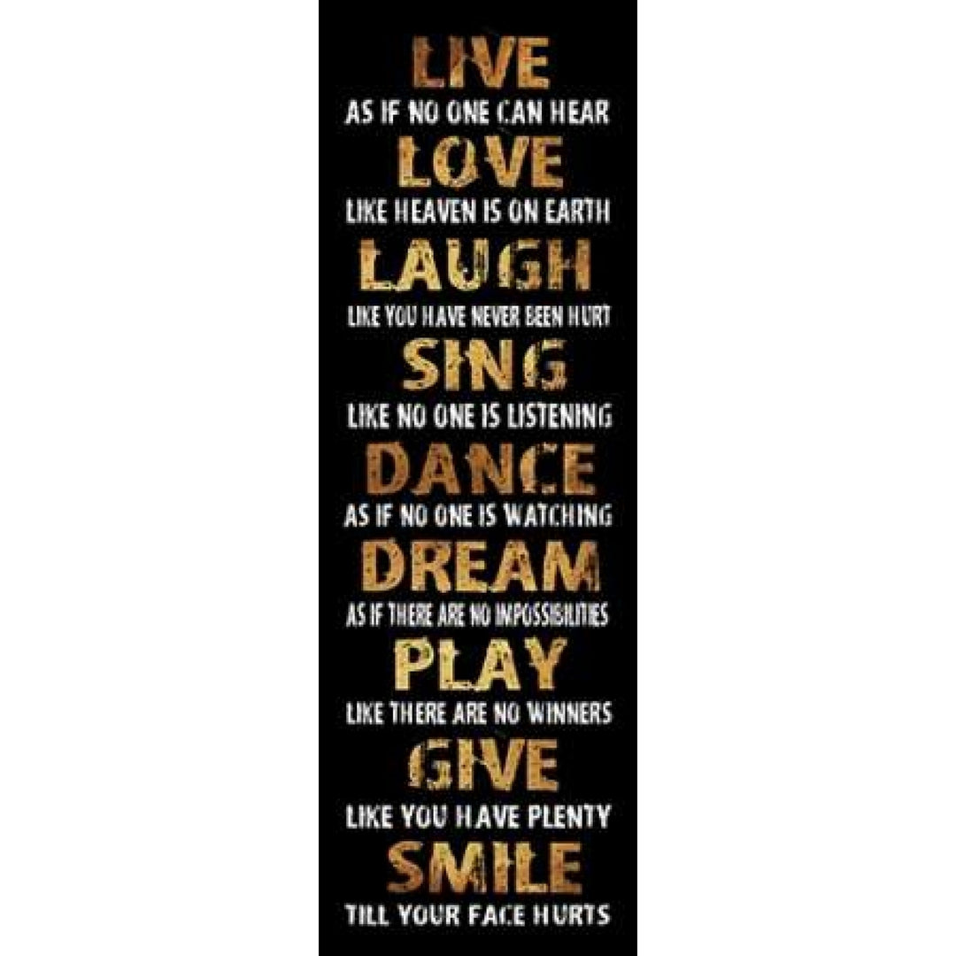 Gold Smile Poster Print by Jace Grey-VARPDXJGPL246A Image 1