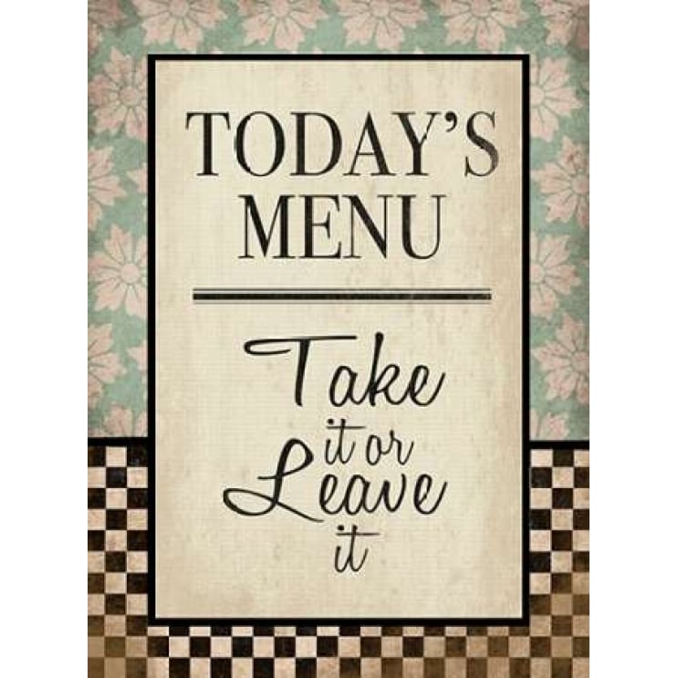 Kitchen Todays Menu Poster Print by Jace Grey-VARPDXJGRC017B Image 2