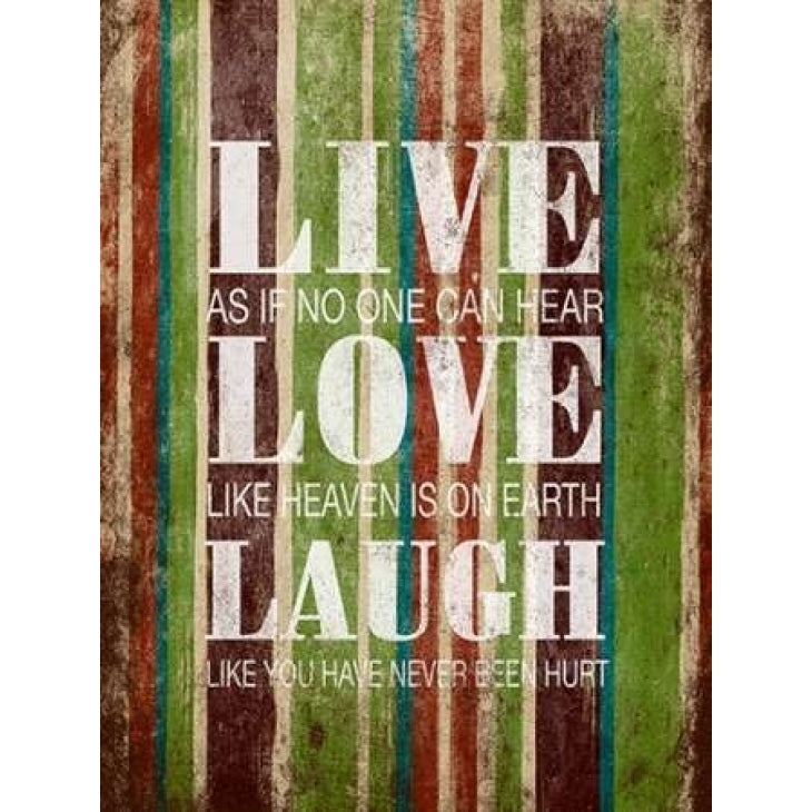 Live Laugh Love Poster Print by Jace Grey-VARPDXJGRC028A Image 1