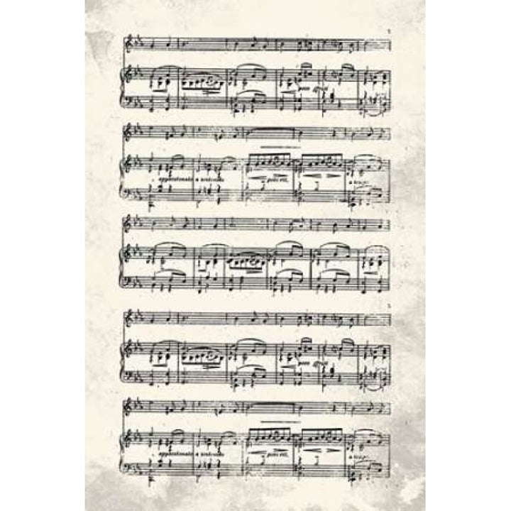 Music Sheet Cream Poster Print by Jace Grey-VARPDXJGRC054A3 Image 2