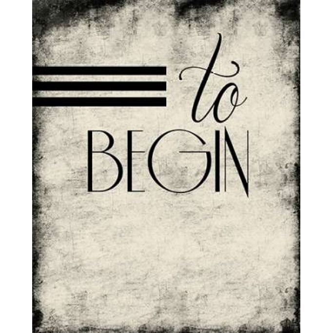 To_begin Poster Print by Jace Grey-VARPDXJGRC098E Image 1