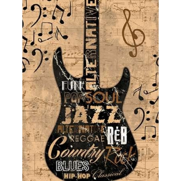 Music Cotes Cream Poster Print by Jace Grey-VARPDXJGRC108A Image 2