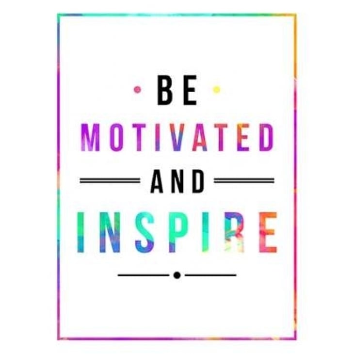 Be Motivated rainbow Poster Print by Jace Grey-VARPDXJGRC243B2 Image 1