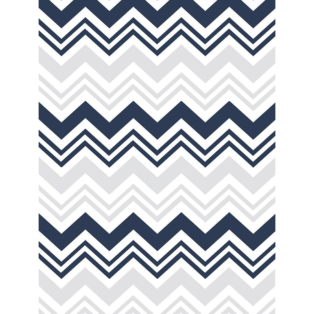 Blue Grey chevron Poster Print by Jace Grey-VARPDXJGRC279A2 Image 1