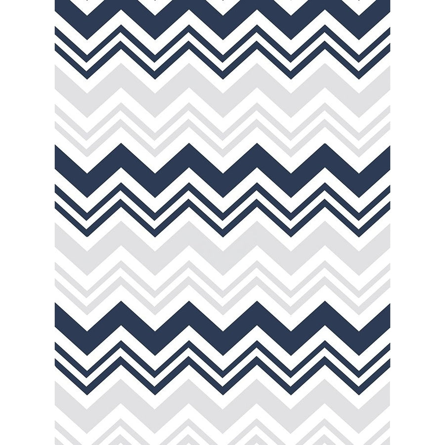 Blue Grey chevron Poster Print by Jace Grey-VARPDXJGRC279A2 Image 1