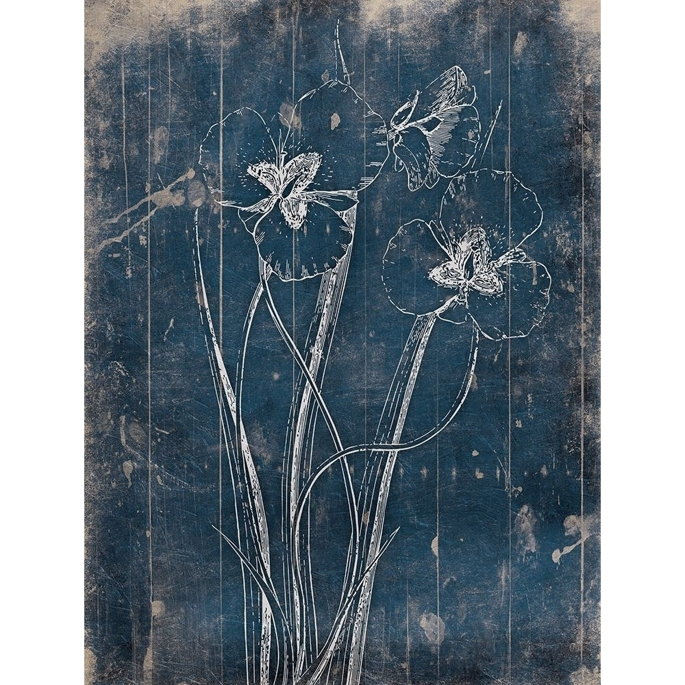 Wood Floral Blues Mate by Jace Grey-VARPDXJGRC343B Image 1