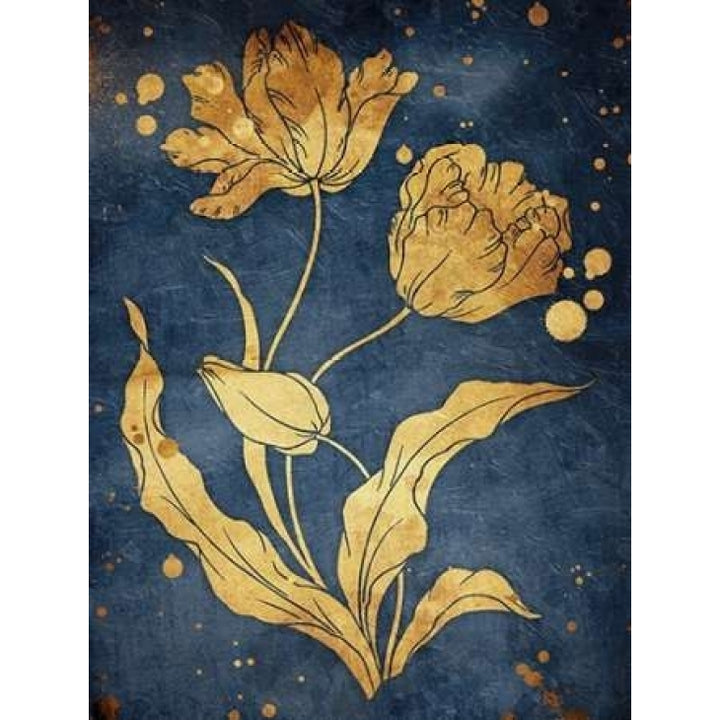 Floral Golden Blues Mate Poster Print by Jace Grey-VARPDXJGRC356B Image 2