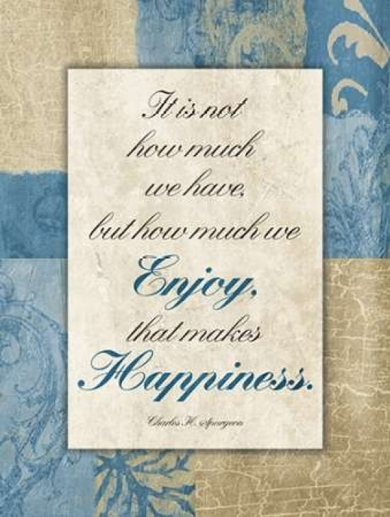 Enjoy Happiness Poster Print by Jace Grey-VARPDXJGRC419B Image 1