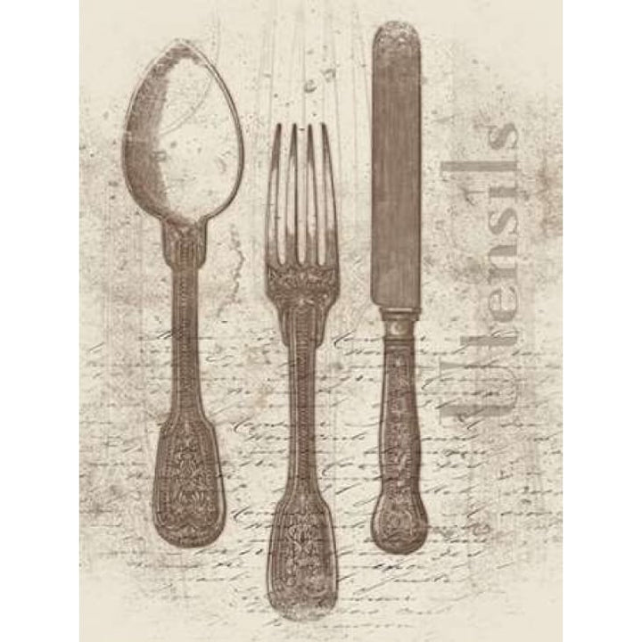 Cream Utensils Poster Print by Jace Grey-VARPDXJGRC437A Image 2