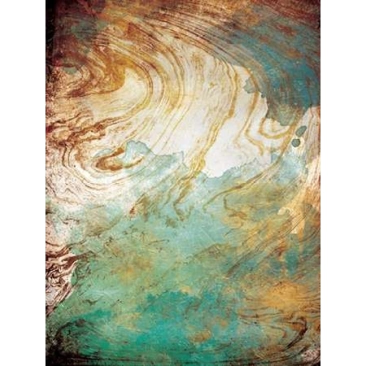 Golden Sea Marble Poster Print by Jace Grey-VARPDXJGRC546A Image 1